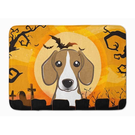 Carolines Treasures Halloween Beagle Machine Washable Memory Foam Mat BB1797RUG